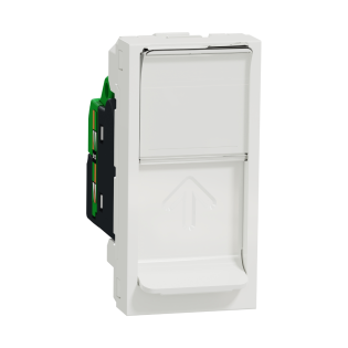 بريزة انترنت شنايدر إليكتريك نيو يونيكا RJ45 أبيض