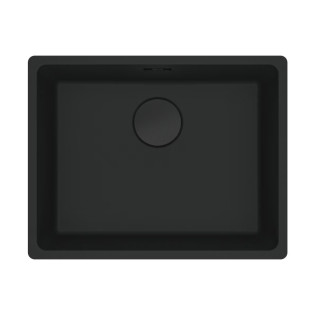حوض مطبخ  فرانكى ماريس تحت رخامة مربع 56 × 44 سم اسود مطفي