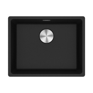 حوض مطبخ فرانكى ماريس تحت رخامة مربع 56 × 44 سم  اسود مطفي
