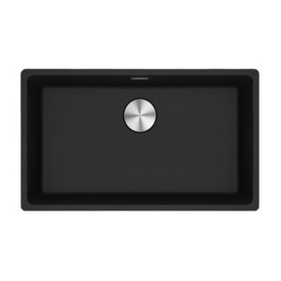 حوض مطبخ تحت رخامة مستطيل فرانكى ماريس  76×44 سم أسود مطفي