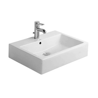 حوض فوق سطح ديورافيت فيرو مستطيل 59.5×46.5 سم أبيض