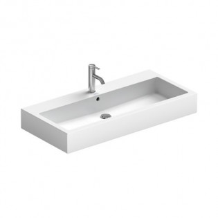 حوض موبيليا فيرو أبيض مستطيل 47×100 سم ديورافيت