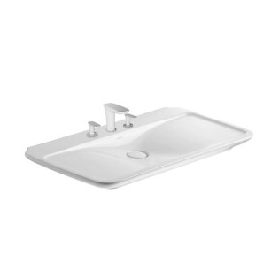 حوض موبيليا ديورافيت بيروافيدا 100×52.5 سم أبيض