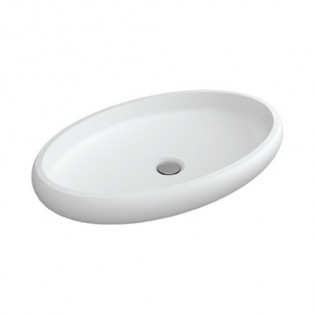  حوض فوق سطح مستطيل سانيبيور اوفو 40×60 سم أبيض 