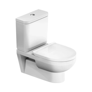 مرحاض معلق مع سيديلي ديورافيت كومبي نمبر وان أبيض