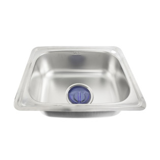 حوض مطبخ تحت رخامة بيضاوي بيورتى كورجي 62×47 سم استانلس