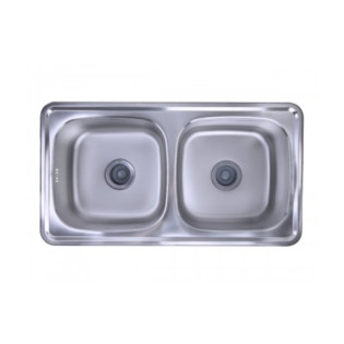 حوض مطبخ بيورتي تحت رخامة مستطيل 87 × 48 سم استانلس