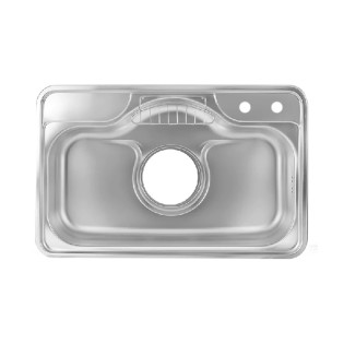 Coni Under counter Rectangle Kitchen Sink 85 x 51.5 cm Stainless