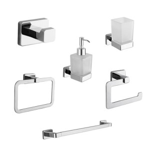 طقم اكسسوارات حمام 7100 كروم انفينتي 