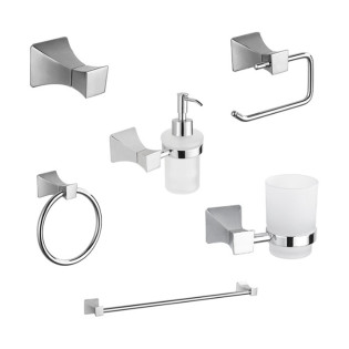 طقم اكسسوارات حمام انفينتي 5100 كروم