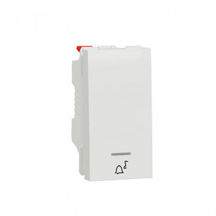 زر جرس شنايدر إليكتريك نيو يونيكا 10 أمبير أبيض