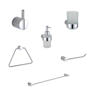 Infinity Bathroom Accessories Set 4700 Chrome
