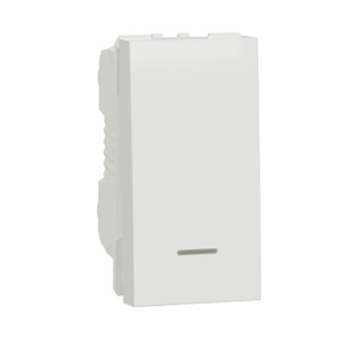 زر جرس شنايدر إليكتريك نيو يونيكا 10 أمبير أبيض