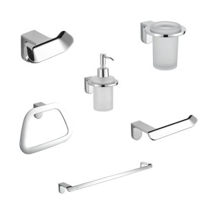 طقم اكسسوارات حمام 2800 كروم انفينتي 