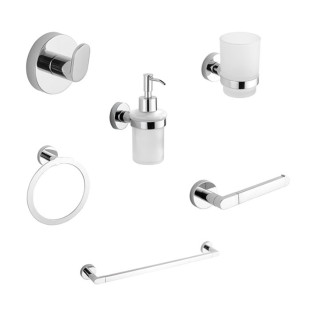 Infinity Bathroom Accessories Set 1700 Chrome