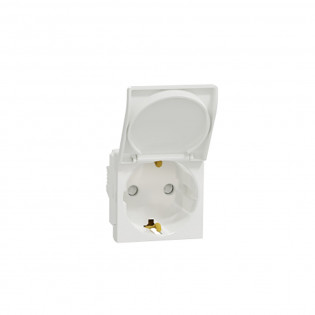 بريزة مجوفة نيو يونيكا 16 أمبير أبيض شنايدر اليكتريك 