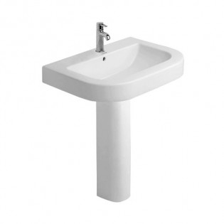 حوض ديورافيت هابى دى 65×52 سم أبيض 