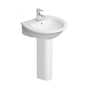 حوض ديورافيت نيو دارلينج 65×55 سم أبيض