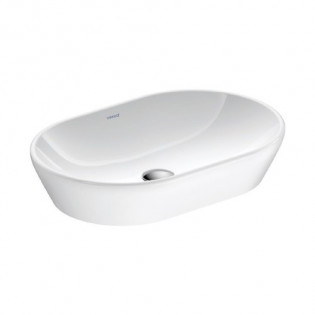 حوض فوق سطح ديورافيت دي نيو بيضاوي 60×40 سم أبيض