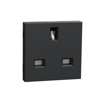 Schneider Electric New Unica 3 module Socket 13 Amp Graphite