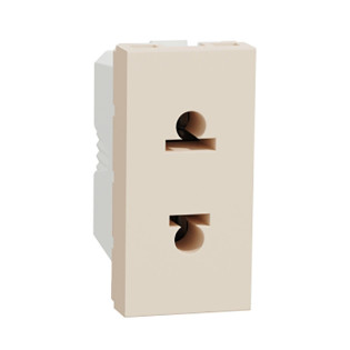 بريزة أوروبي أمريكي شنايدر إليكتريك نيو يونيكا 16 أمبير عاجي