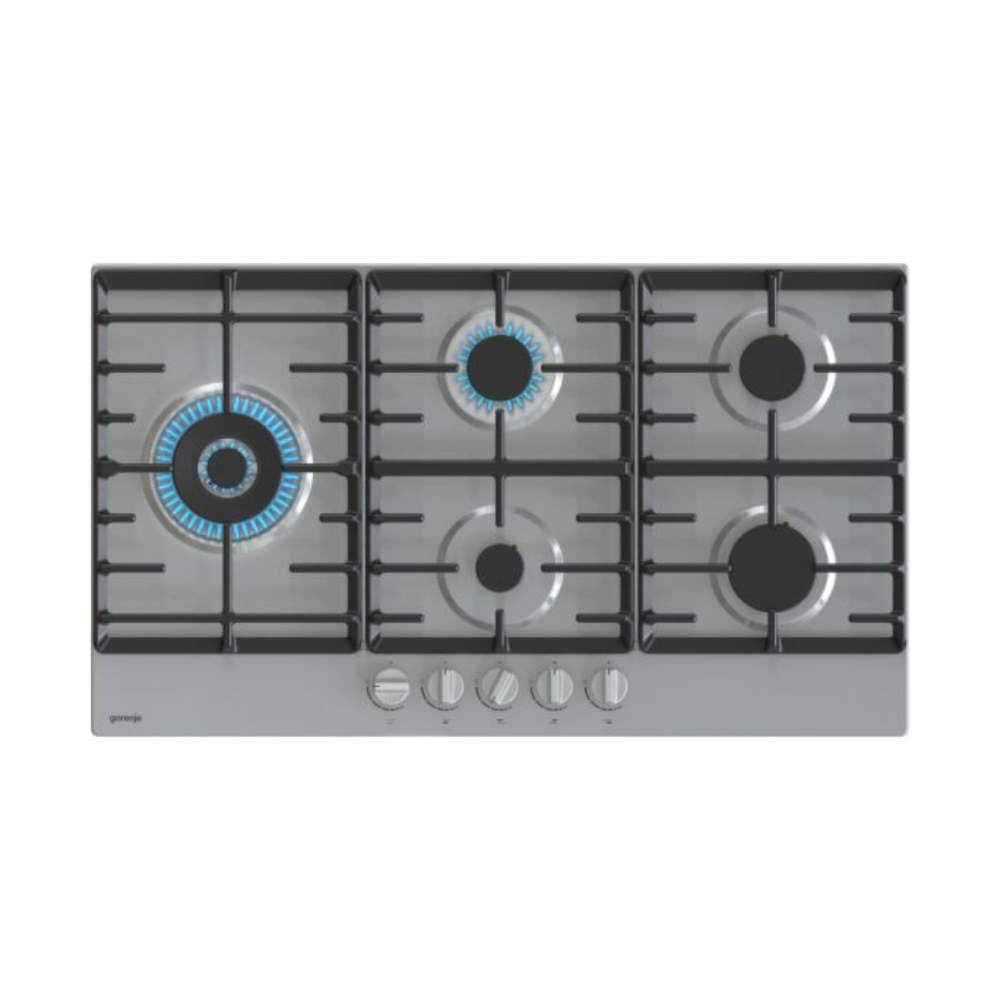 Gorenje Built-in Gas hob burners 90 cm silver