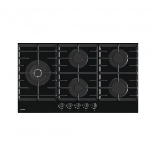 مسطح غاز جورينيا 5 شعلة 90 سم أسود 