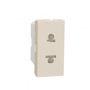 بريزة اوروبي أمريكي شنايدر اليكتريك نيو يونيكا 16 أمبير ايفورى 