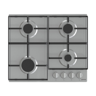 مسطح غاز جورينيا 4 شعلة 60 سم استانلس 