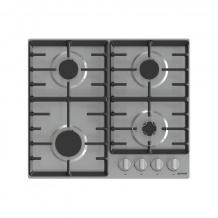 مسطح غاز 4 شعلة 60 سم فضي جورينيا