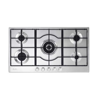 مسطح غاز البا 5 شعلة 90 سم استانلس 