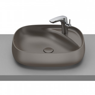 حوض فوق سطح بيضاوي روكا بيوند 56×43 سم بني