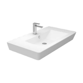 حوض موبيليا سانيبيور كيبلر 90×49 سم أبيض 