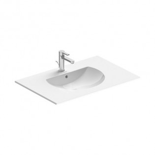 حوض موبيليا نيو دارلينج  أبيض مستطيل 83*54.5 سم ديورافيت