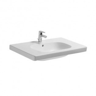 حوض موبيليا ديورافيت دي كود مستطيل 65×48.5 سم أبيض