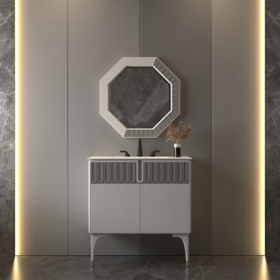 وحدة موبيليا أووك أبيض 90*85 سم بيرويا