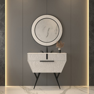 وحدة موبيليا أبيض 90*85 سم بيرويا