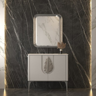 Furniture Unit Oak White 90*85 cm Berioa