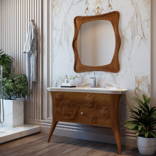 وحدة موبيليا قشرة الأبنوس الداكنة 110*51 سم بيرويا