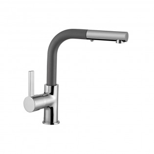 Pullout Kitchen Mixer Kelvin chrome*gray Purity