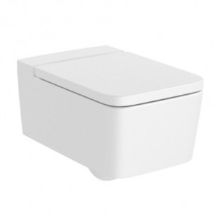 Roca Inspira Wall-Mounted Toilet With Seat Cover 37×56 cm White Matt