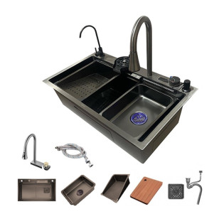 NANO X3 Smart Piano Digital Kitchen Basin 76×46cm with Mixer and Accesserories