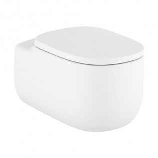 مرحاض معلق روكا بيوند 58×38 سم مع سيديلي أبيض 