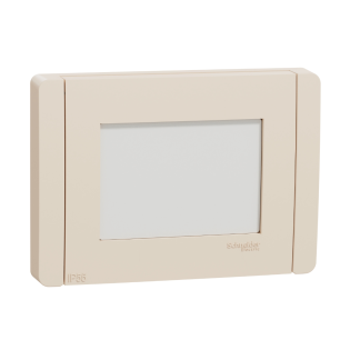 وش كهرباء 3 فتحة بغطاء  شنايدر اليكتريك نيو يونيكا ايفوري 