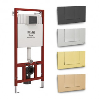 Chassis Concealed flush Tank with Square Flush Plate Kludi rak 