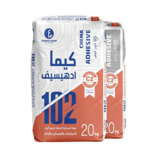 كيما فوم لاصق بورسلين ابيض 102-25كيلو