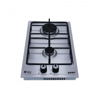 مسطح غاز بيورتي 2 شعلة 30 سم استانلس