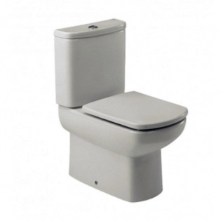 Close Coupled Toilet Dama senso With Seat Cover White Oval 60×40.5 cm Roca
