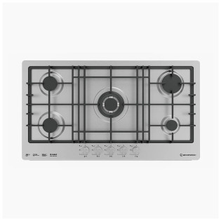 مسطح غاز بلت ان ايكوماتيك 5 شعلة 92سم ستانلس ستيل