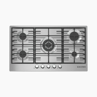 Ecomatic Built-In Gas Hob 5 Burners 90 cm Stainless Steel